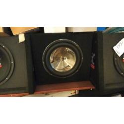 partij woofers voor auto of diversen stuk of 5