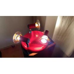 Memphis style design bureaulamp en plafonniere.