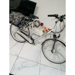 Dames fiets elechtrish accu 50km rijden