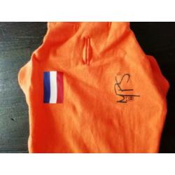 Hondenpakje oranje maat xs.