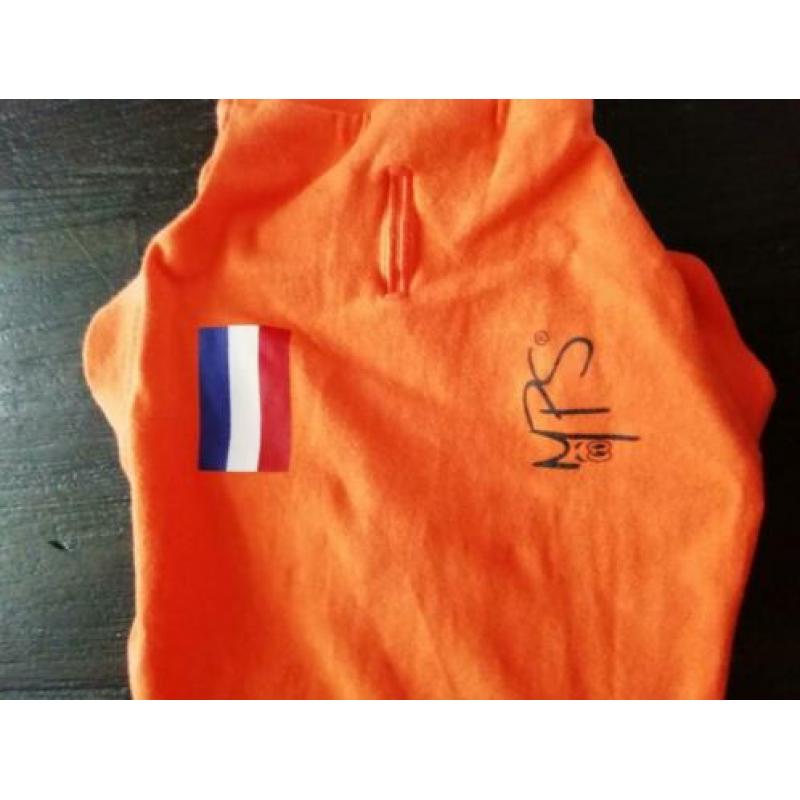 Hondenpakje oranje maat xs.