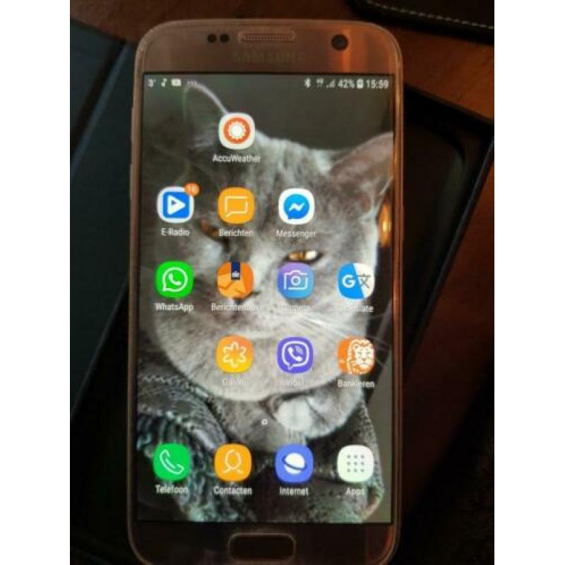 Samsung S 7 zilver 32 gb in nieuwstaat