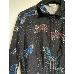 Sugarhil midi dress tijgerprint maat M zgan