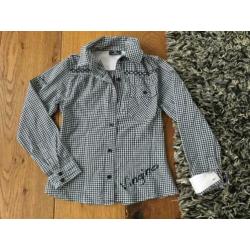 Stoere set pakket spijker jeans blouse spijkerblouse 134 140