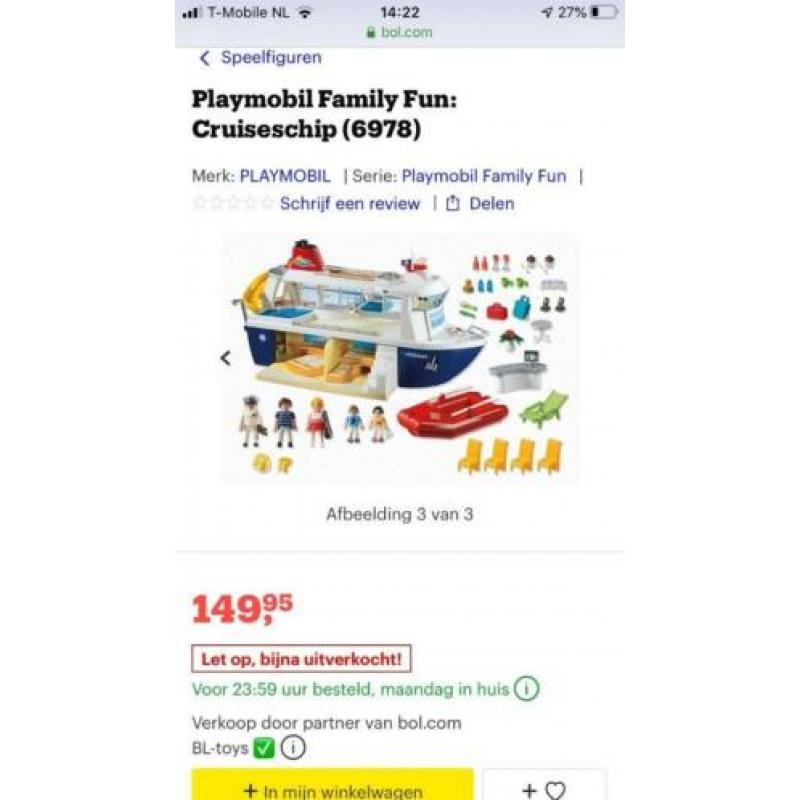 Playmobiel cruiseschip
