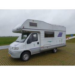 nette fiat 2.5 d ,hymer alkoof ,1995,airco,5 persoons