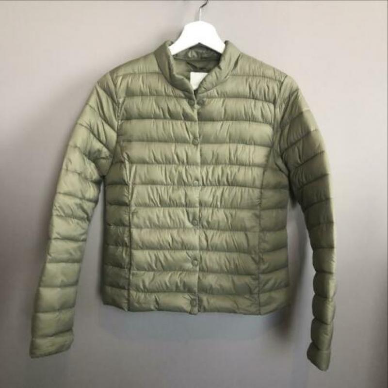 H&M groen dons jasje maat S