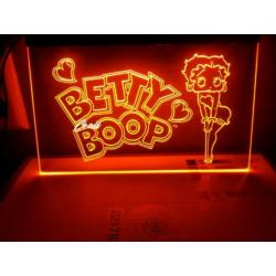 Betty Boop Neon 3D LED Lamp Verlichting Licht Bord Plaat