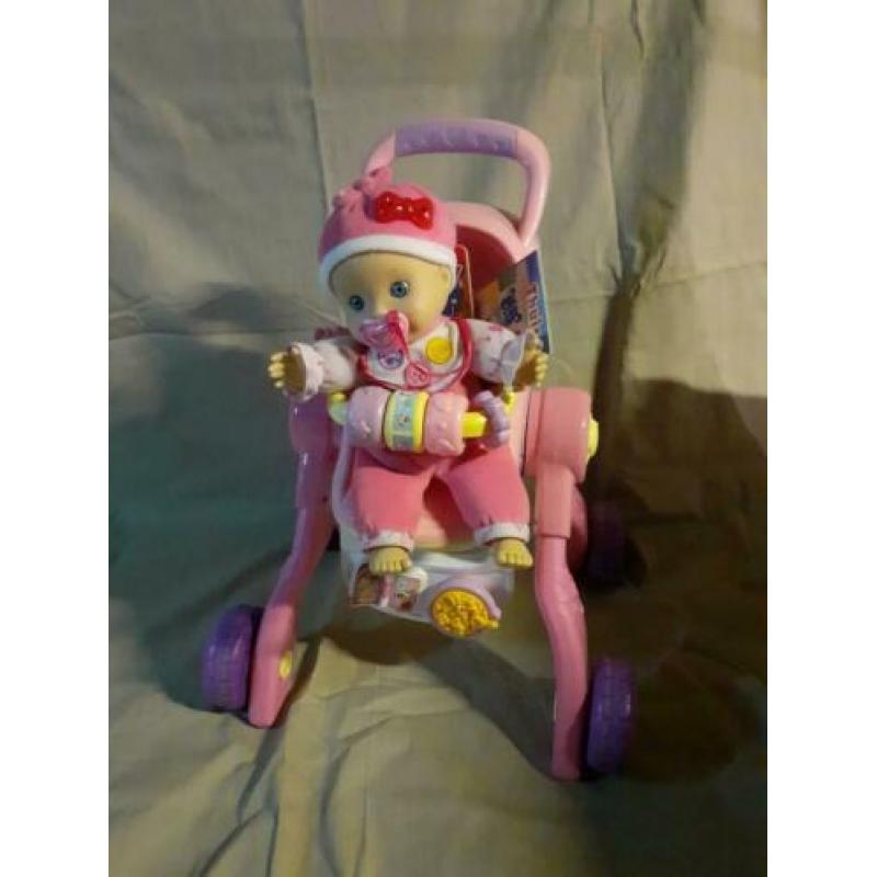 Vtech praat met mij pop met poppenwagen 3 in 1