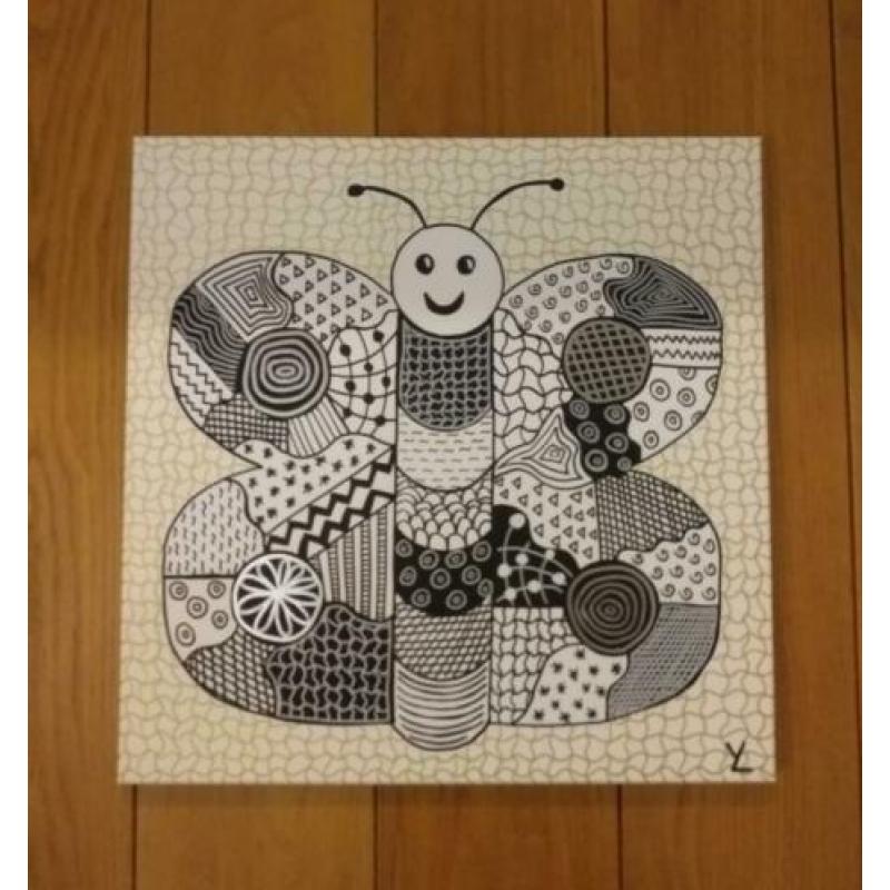 Voor Kinderkamer Babykamer. Schilderij. Unicum. Zie foto's!