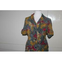 Flases/Invent 2 vlotte vintage blouses mt 40 KOOPJE