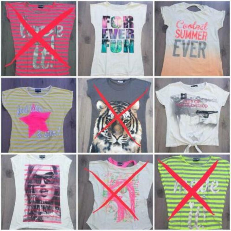 Heel veel meisjes shirts maat 158-164