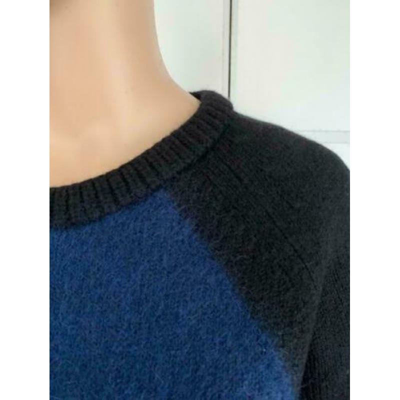 D1133 STILLS maat M=38/40 gebreide wollen trui blauw