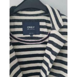 Only blazer Donkerblauw wit gestreept maat S 36 zara colbert