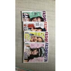 Fashionista tijdschrift 4x 2016/2017