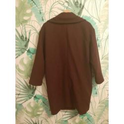 Zara mantel nieuw xs aubergine