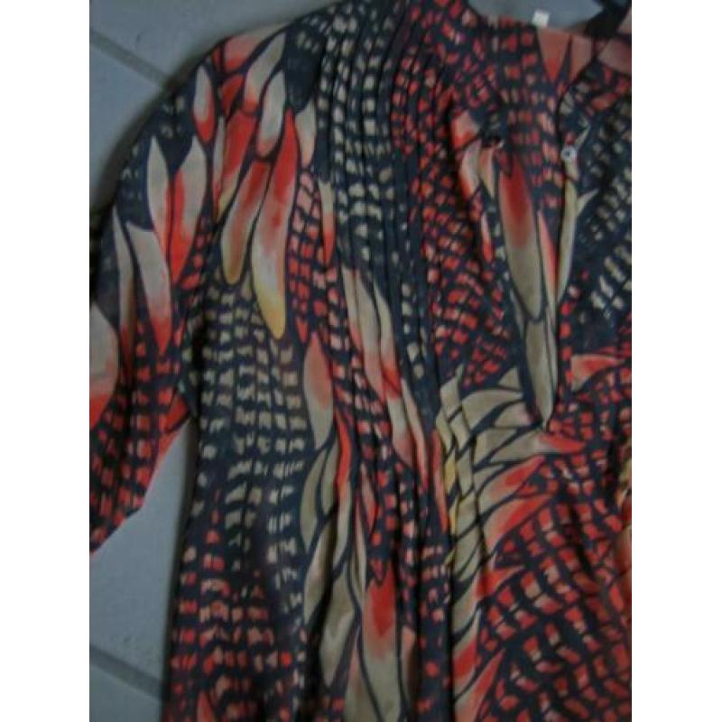 Zeer aparte voile tuniek-blouse DI LOREN 36-38 Snazzeys