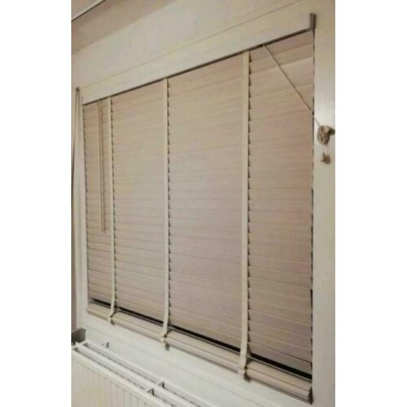 Luxaflex hout crème wit 140 x 180 cm
