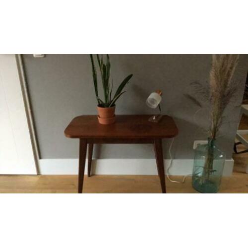 Bijzet teak tafel tafeltje retro