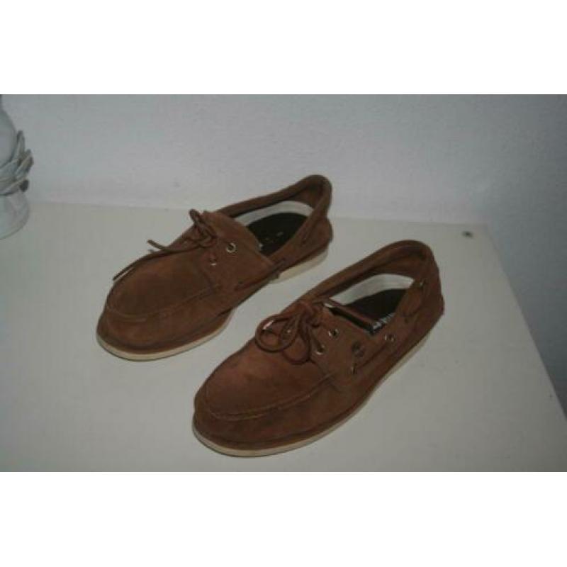 Timberland heren suede cognac kleur leer schoenen mt 44/ W10