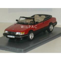 Neo. Saab 900 cabrio geel 1985 resin schaal 1:43 cabriolet