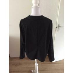 432. Yesta Blazer Zwart/Zilver nieuw maat 48