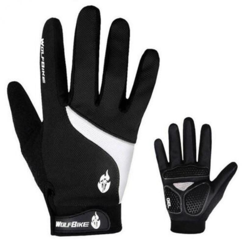 Fietshandschoenen MTB maat M L fiets handschoenen zwart