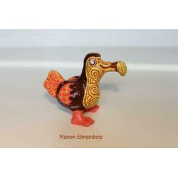 100% Handgemaakt Beeldje Dodo / Vogel Kunst Nieuw