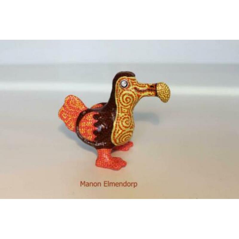 100% Handgemaakt Beeldje Dodo / Vogel Kunst Nieuw