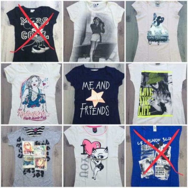 Heel veel meisjes shirts maat 158-164