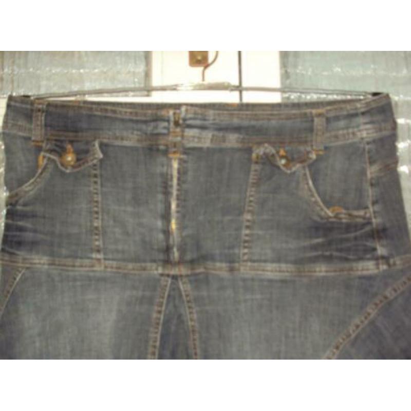 Vaal blauwe stretch jeans rok YESSICA C&A 44 L goede staat