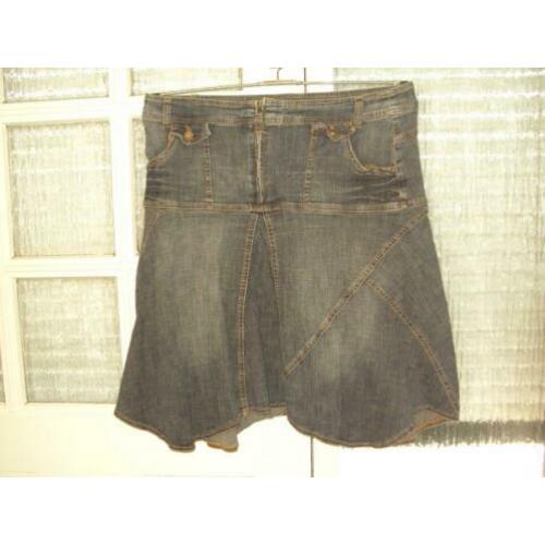 Vaal blauwe stretch jeans rok YESSICA C&A 44 L goede staat