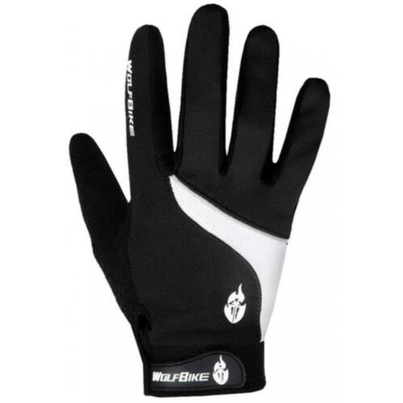Fietshandschoenen MTB maat M L fiets handschoenen zwart