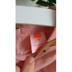 nieuw Hema roze jurkje met hondjes maat 74