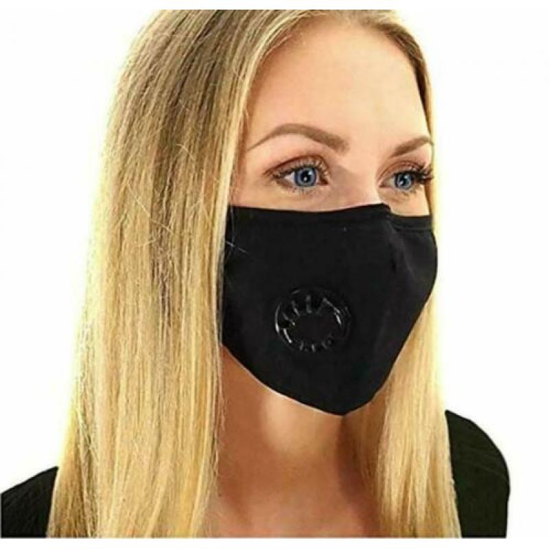 Mondmasker met filter en ventiel