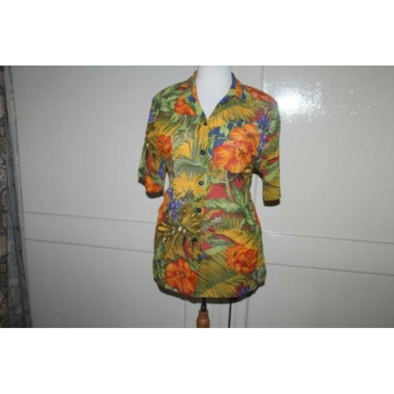 Flases/Invent 2 vlotte vintage blouses mt 40 KOOPJE