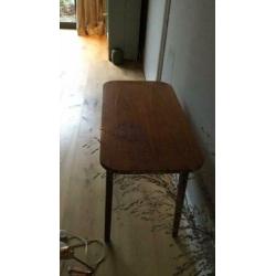 Bijzet teak tafel tafeltje retro