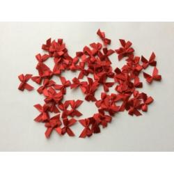 Aanbieding mooie Rode satijn strikjes nu 50 voor 2.50
