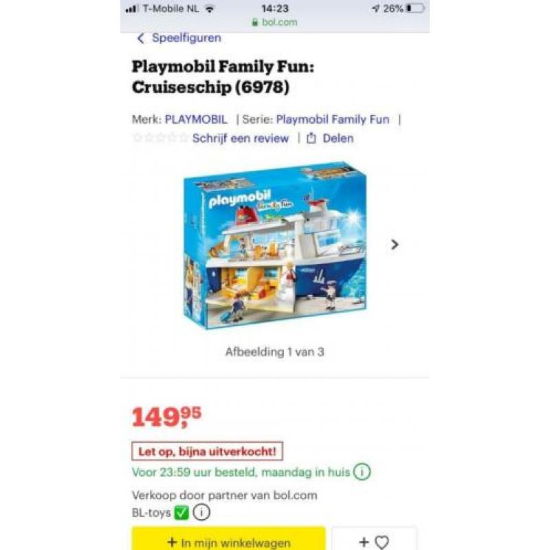 Playmobiel cruiseschip