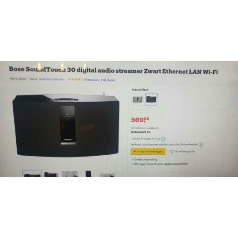 Bose SoundTouch 30 III Zwart