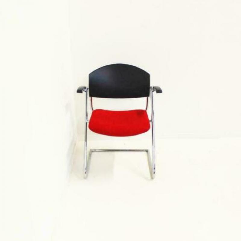 Drabert Vergaderstoelen, Slede-stoelen, Rood, Stoelen