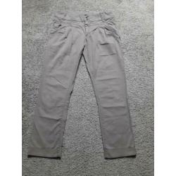 Bruin/beige only chino broek maat W38L32