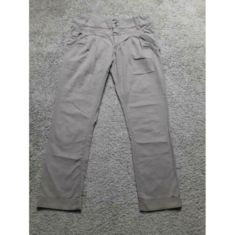 Bruin/beige only chino broek maat W38L32