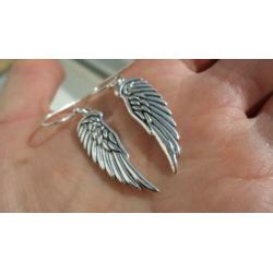 925 zilver / zilveren oorbellen vleugels / wings - Vanoli