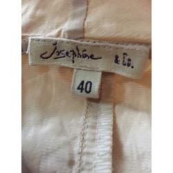 Josephine & Co 40 by Purdey wikkel overslag blouse beige