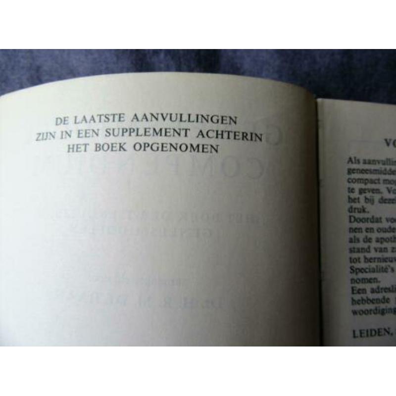 Oud Geneesmiddelen Compendium 1962
