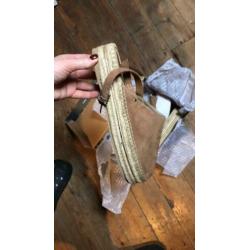 Tommy Hilfiger espadrilles 40 bruin suède half open