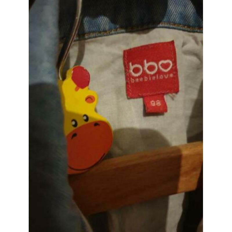 Beebielove spijkerjasje met borduursel 98
