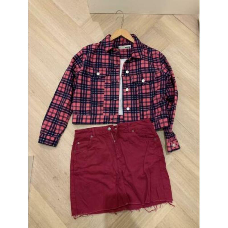 Topshop Mojo set spijkerjasje 40