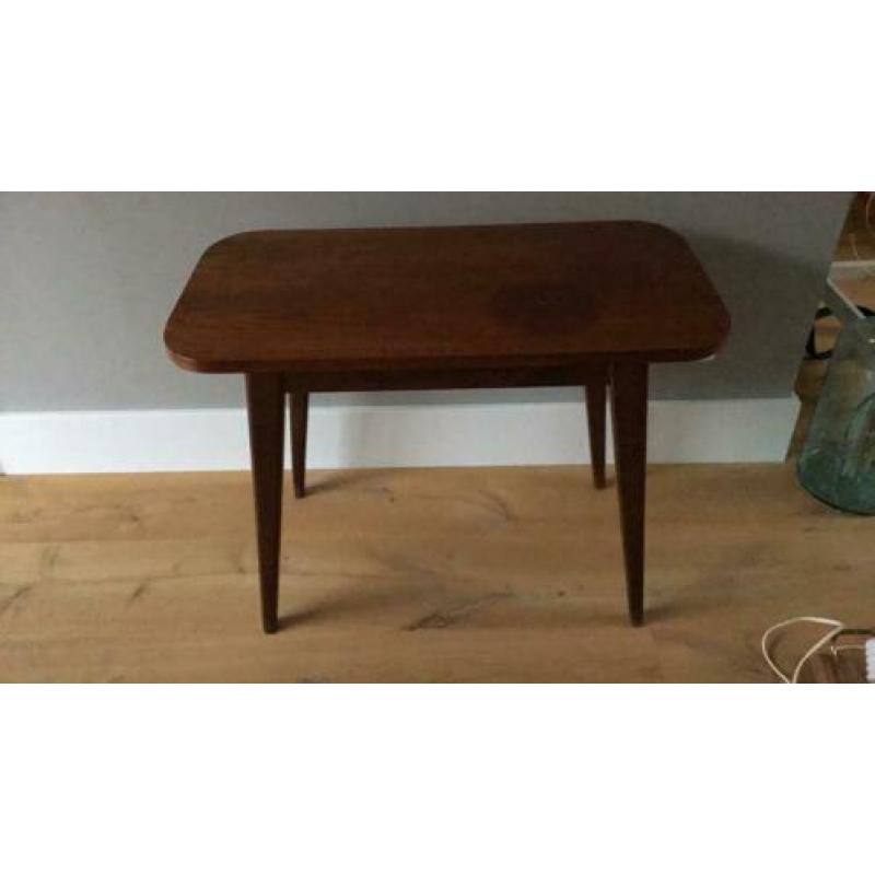 Bijzet teak tafel tafeltje retro